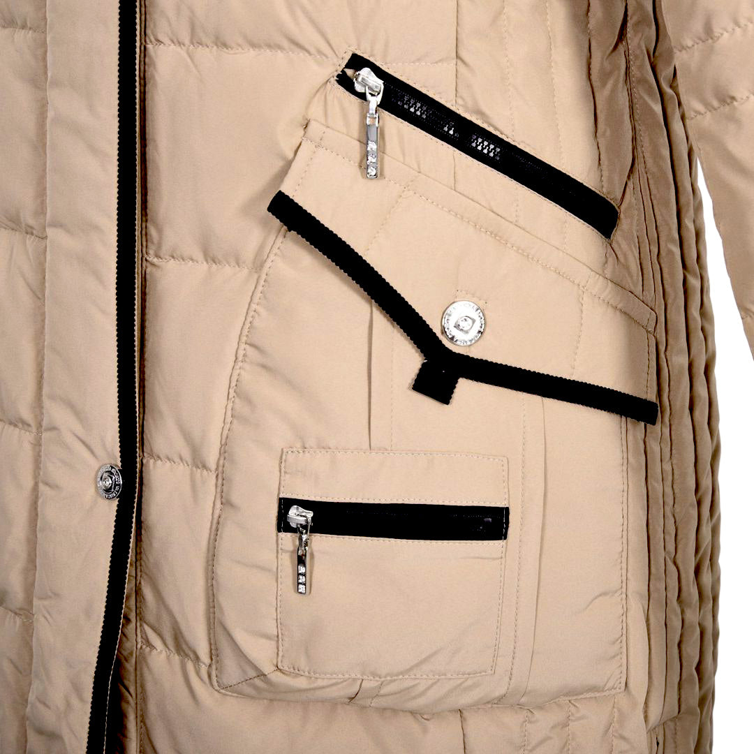 【Lサイズ】フード取り外し　2WAYロングダウンコート　VALENZA　5558705