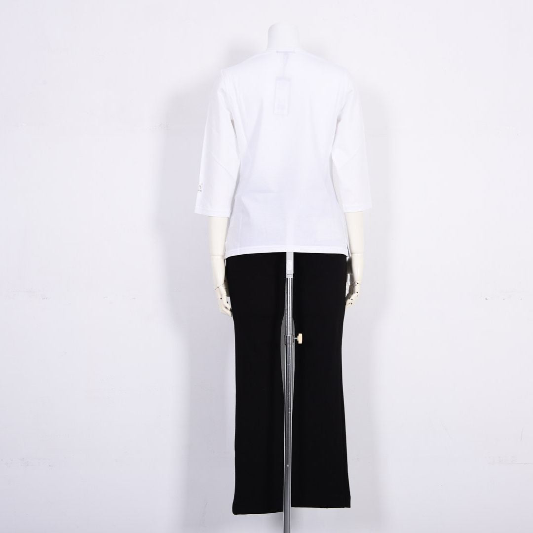 フロントモチーフ　7分袖カットソー　VALENZA　5162312