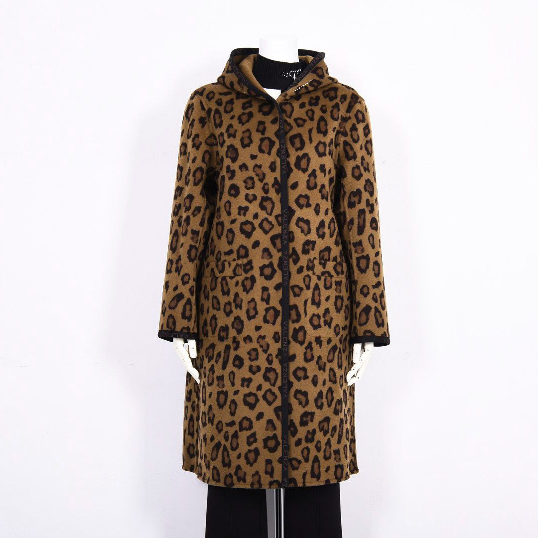 ※予約商品【Lサイズ】【リバーシブル】2wayウールリバー フード付きロングコート　VALENZA　5558708