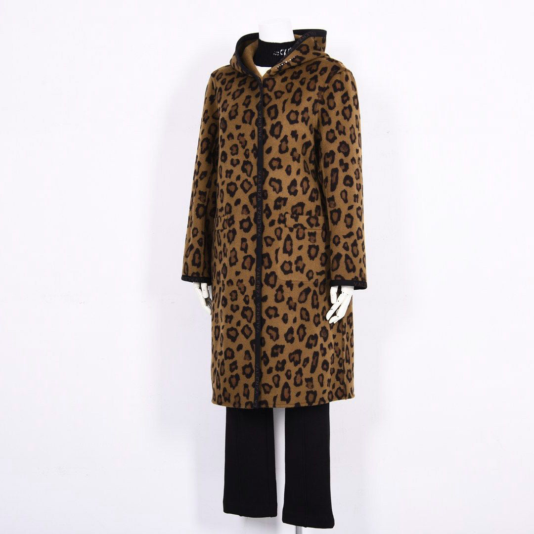 【リバーシブル】2wayウールリバー フード付きロングコート　VALENZA　5158708