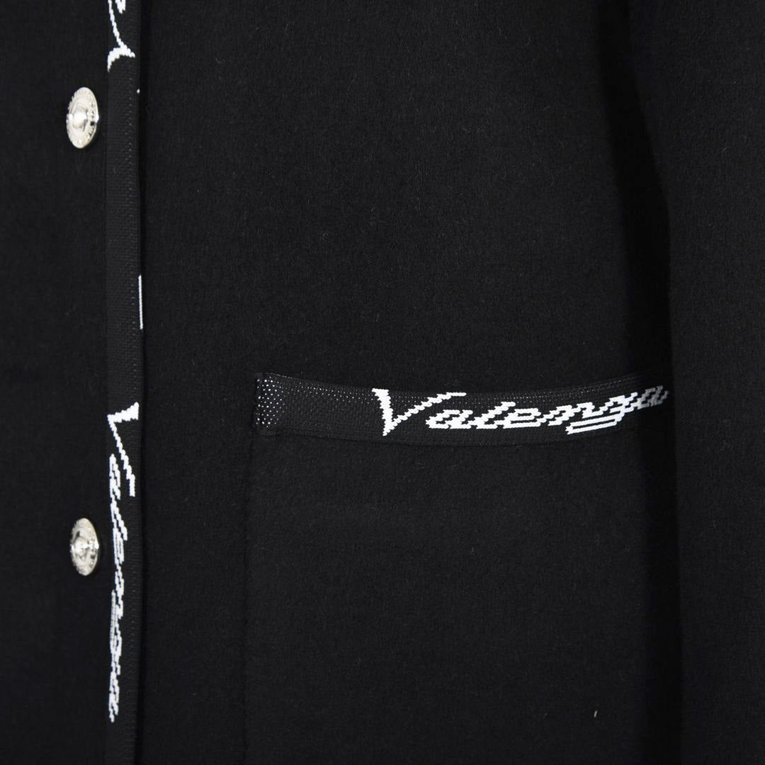 【リバーシブル】2wayウールリバー ロゴデザインロングコート　VALENZA　5158700