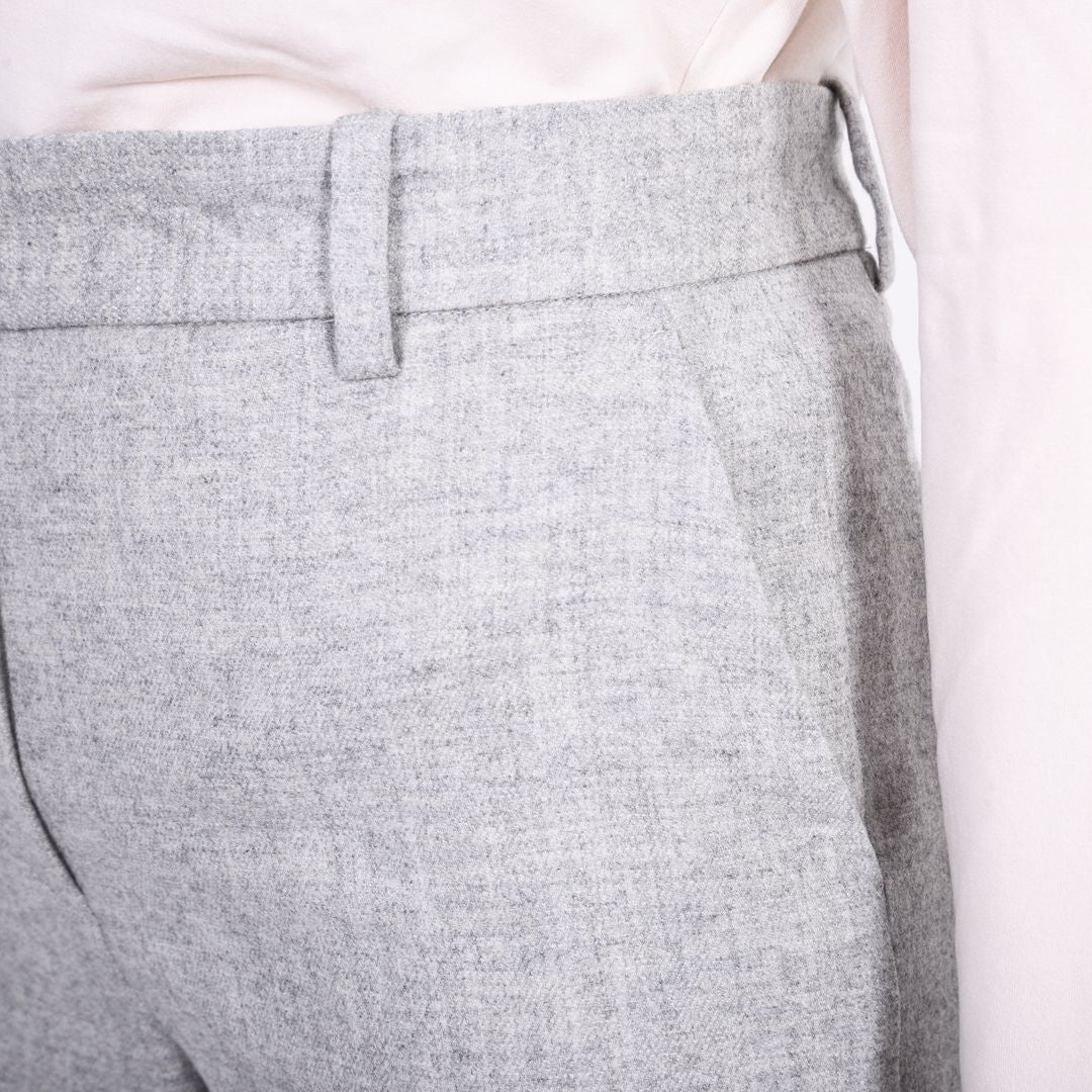 カシミア混　センタープレスパンツ　MIMO MODA　2556071