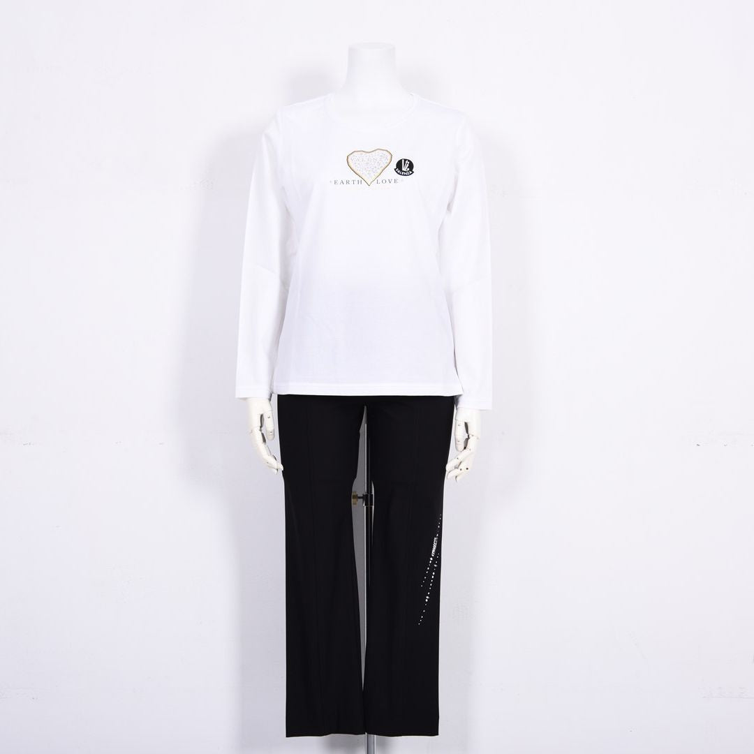 フロントモチーフ　長袖カットソー　VALENZA　5162301