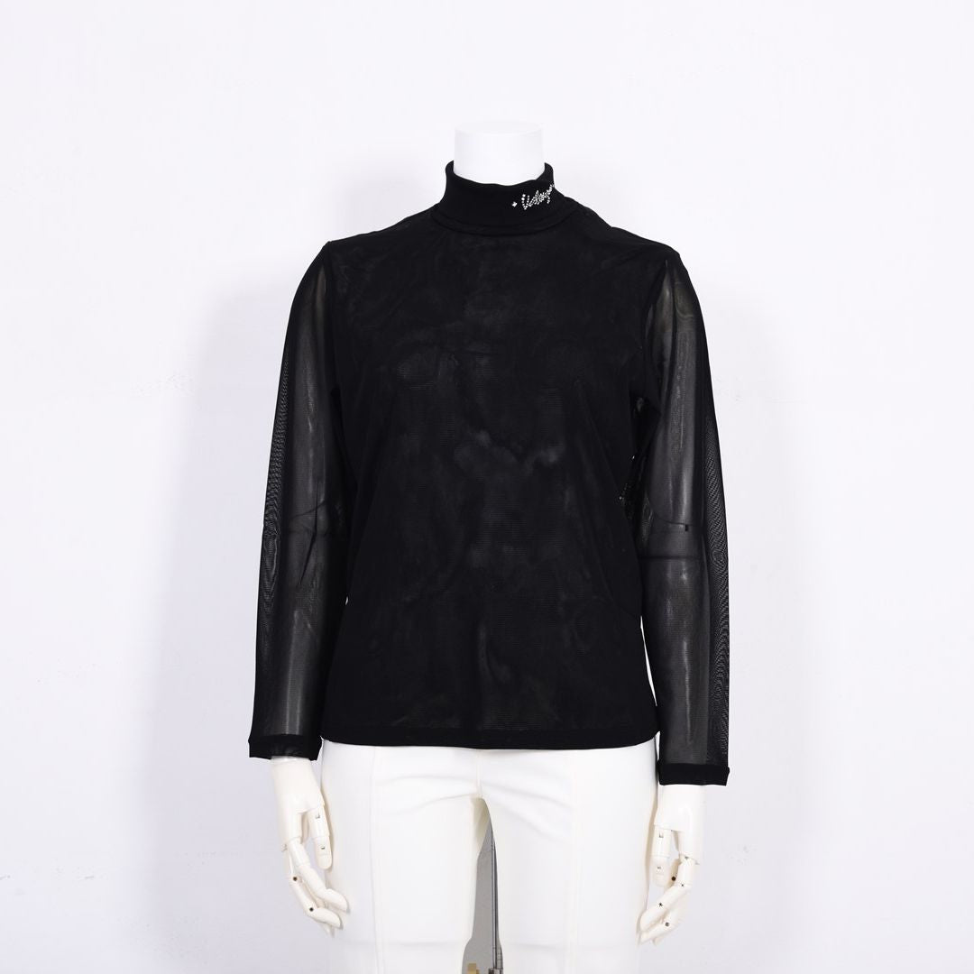 【Lサイズ】チュール ハイネックカットソー　VALENZA　5562320