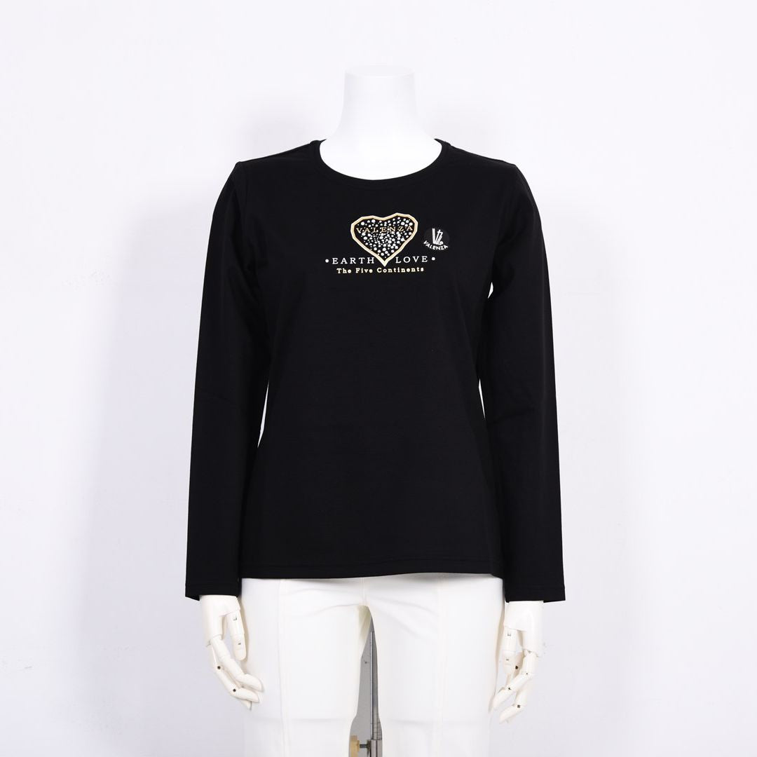 フロントモチーフ　長袖カットソー　VALENZA　5162301