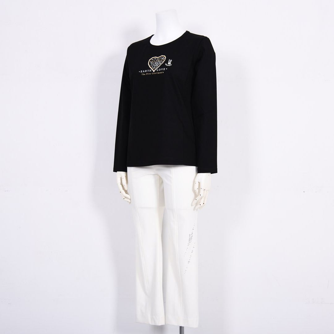 フロントモチーフ　長袖カットソー　VALENZA　5162301