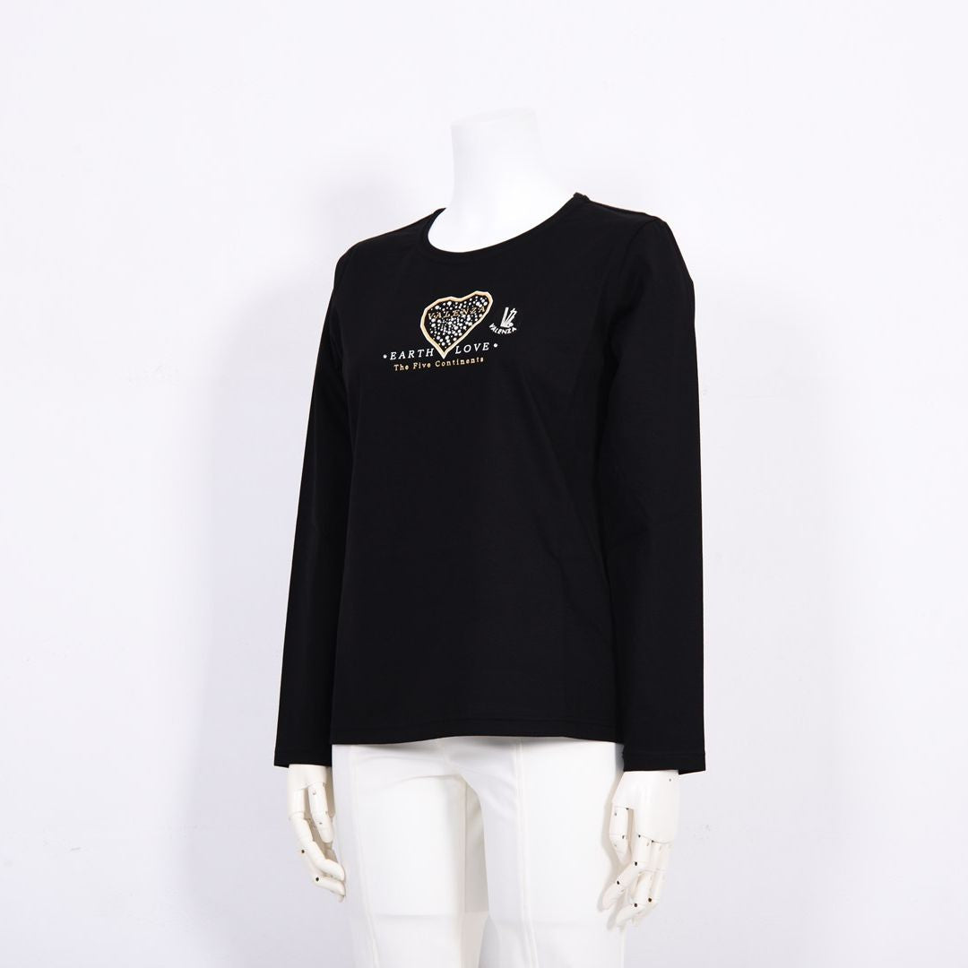 フロントモチーフ　長袖カットソー　VALENZA　5162301