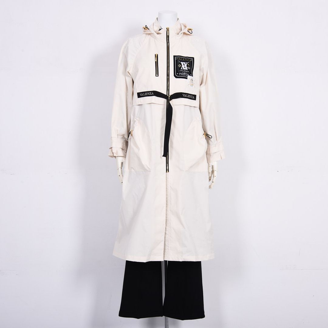 【Lサイズ】【はっ水】【形態安定】タフタロングコート　VALENZA　5568300