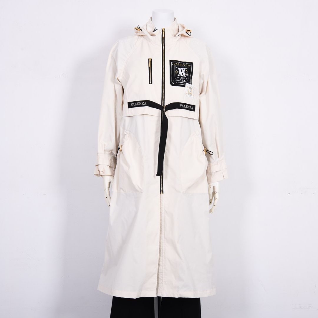 【はっ水】【形態安定】タフタロングコート　VALENZA　5168300