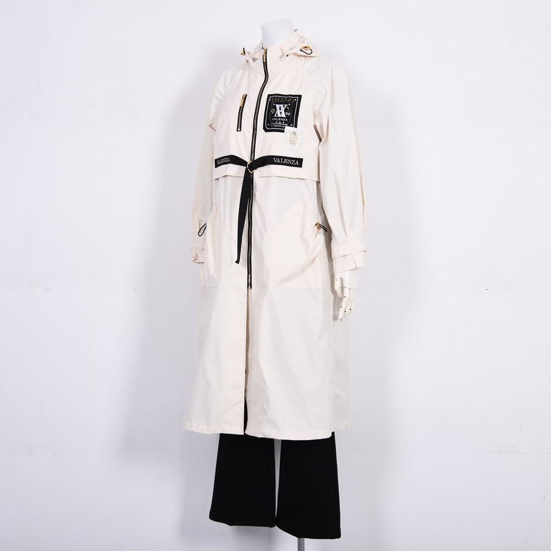 【はっ水】【形態安定】タフタロングコート　VALENZA　5168300