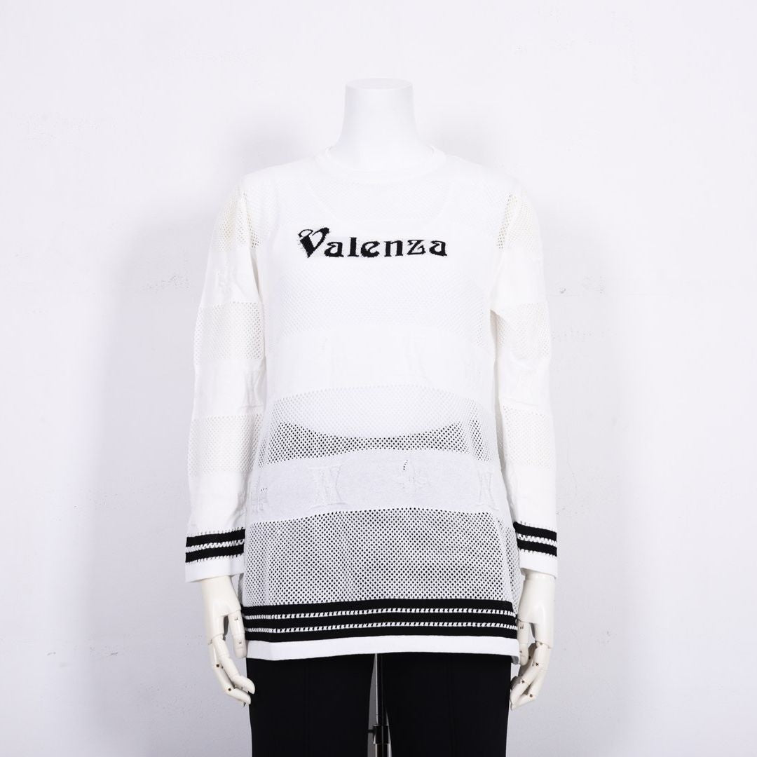 ボーダーモチーフ　クルーネックニット　VALENZA　5163301