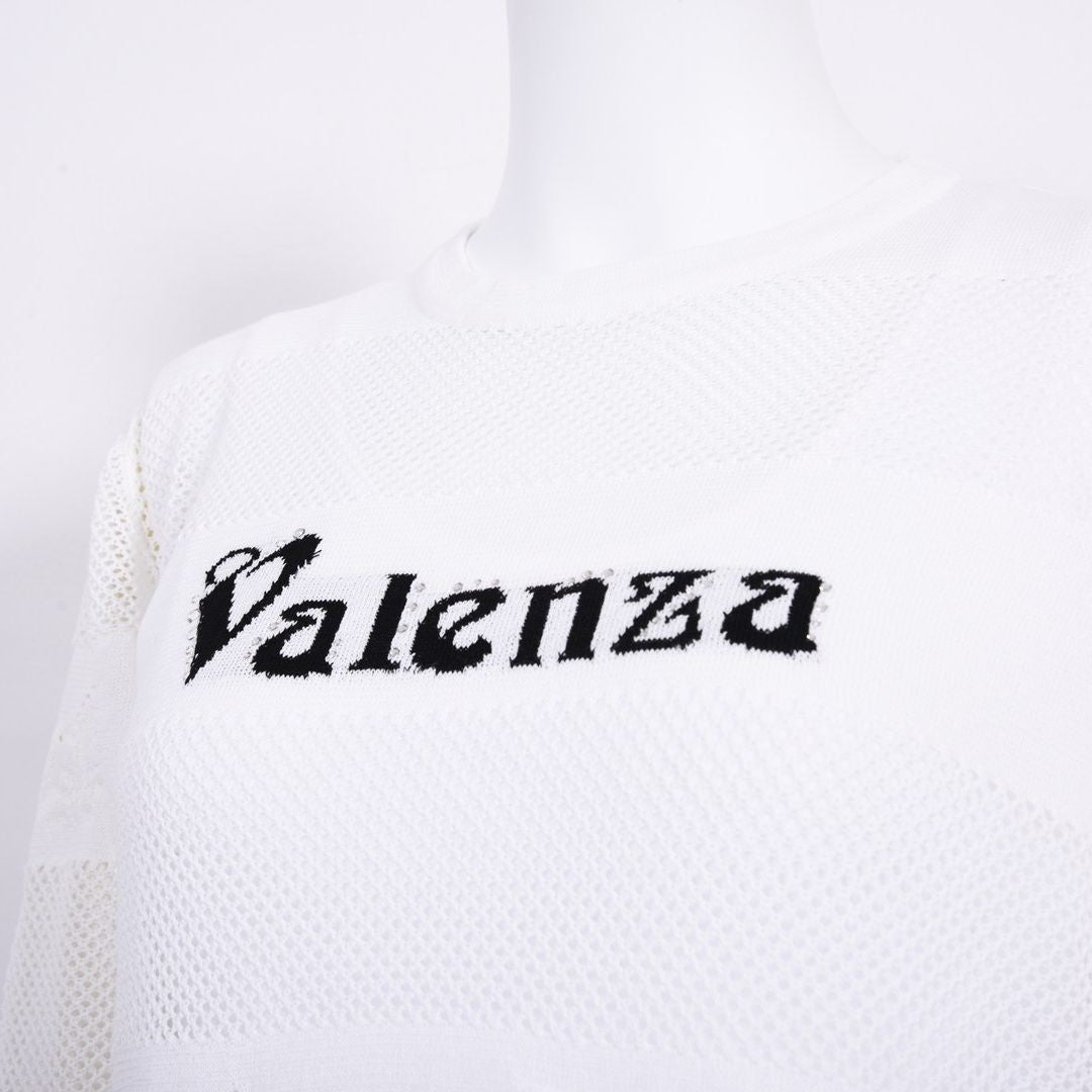 【Lサイズ】ボーダーモチーフ　クルーネックニット　VALENZA　5563301