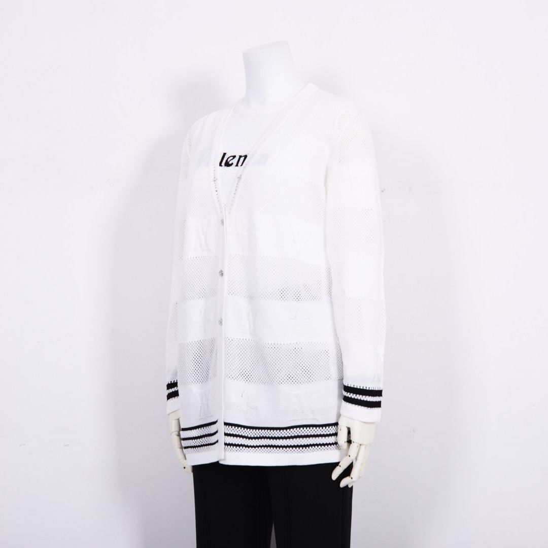 ボーダーモチーフ　ニットカーディガン　VALENZA　5163300