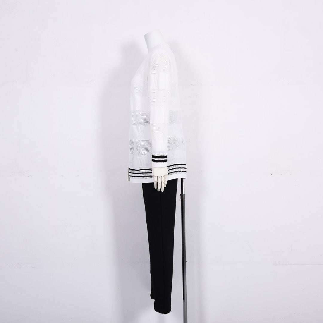 ボーダーモチーフ　ニットカーディガン　VALENZA　5163300