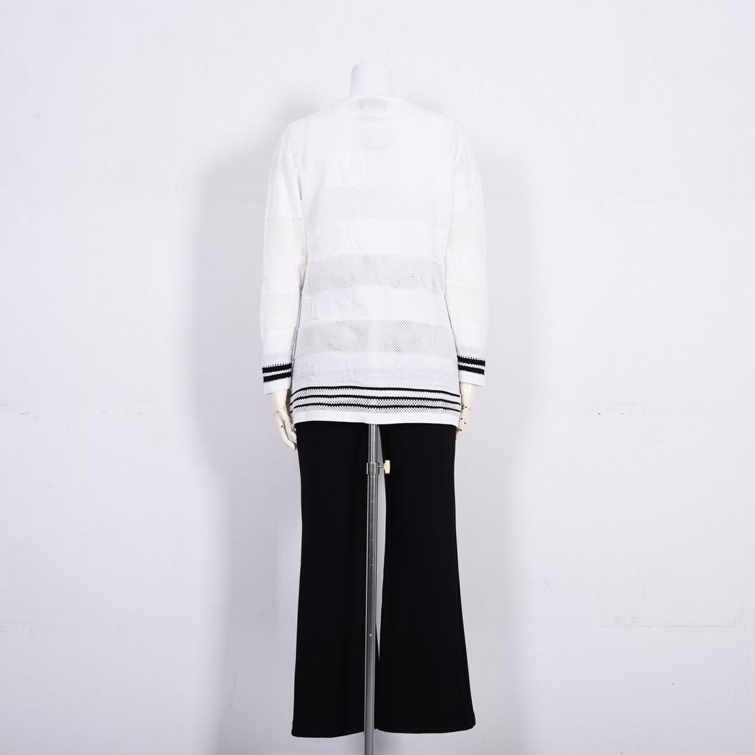 ボーダーモチーフ　ニットカーディガン　VALENZA　5163300