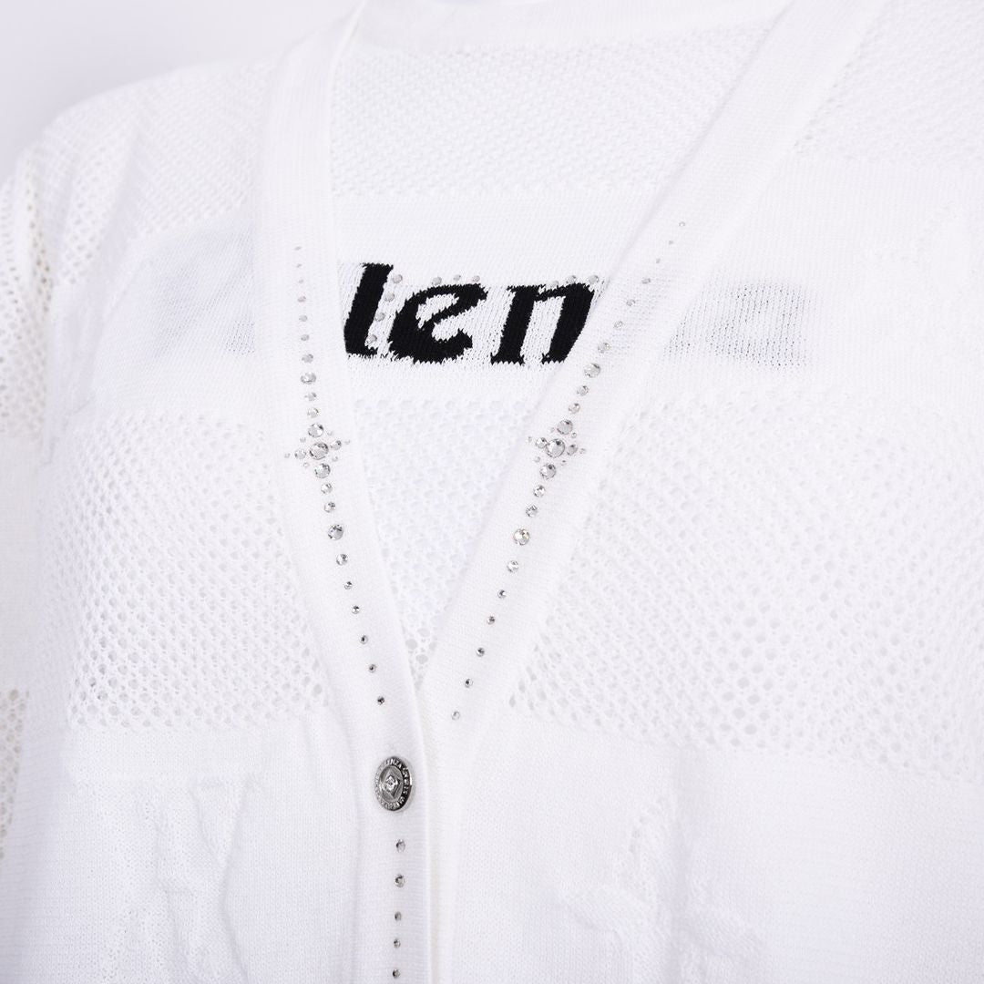 ボーダーモチーフ　ニットカーディガン　VALENZA　5163300