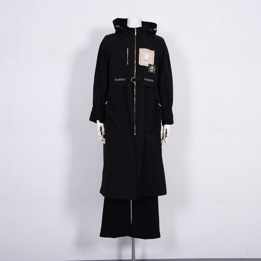 【はっ水】【形態安定】タフタロングコート　VALENZA　5168300