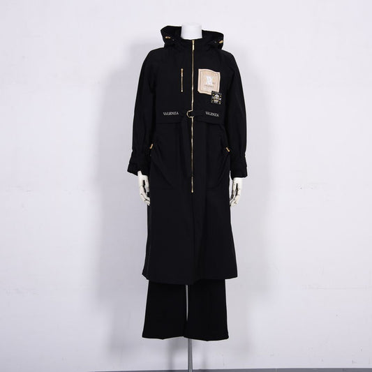 【はっ水】【形態安定】タフタロングコート　VALENZA　5168300