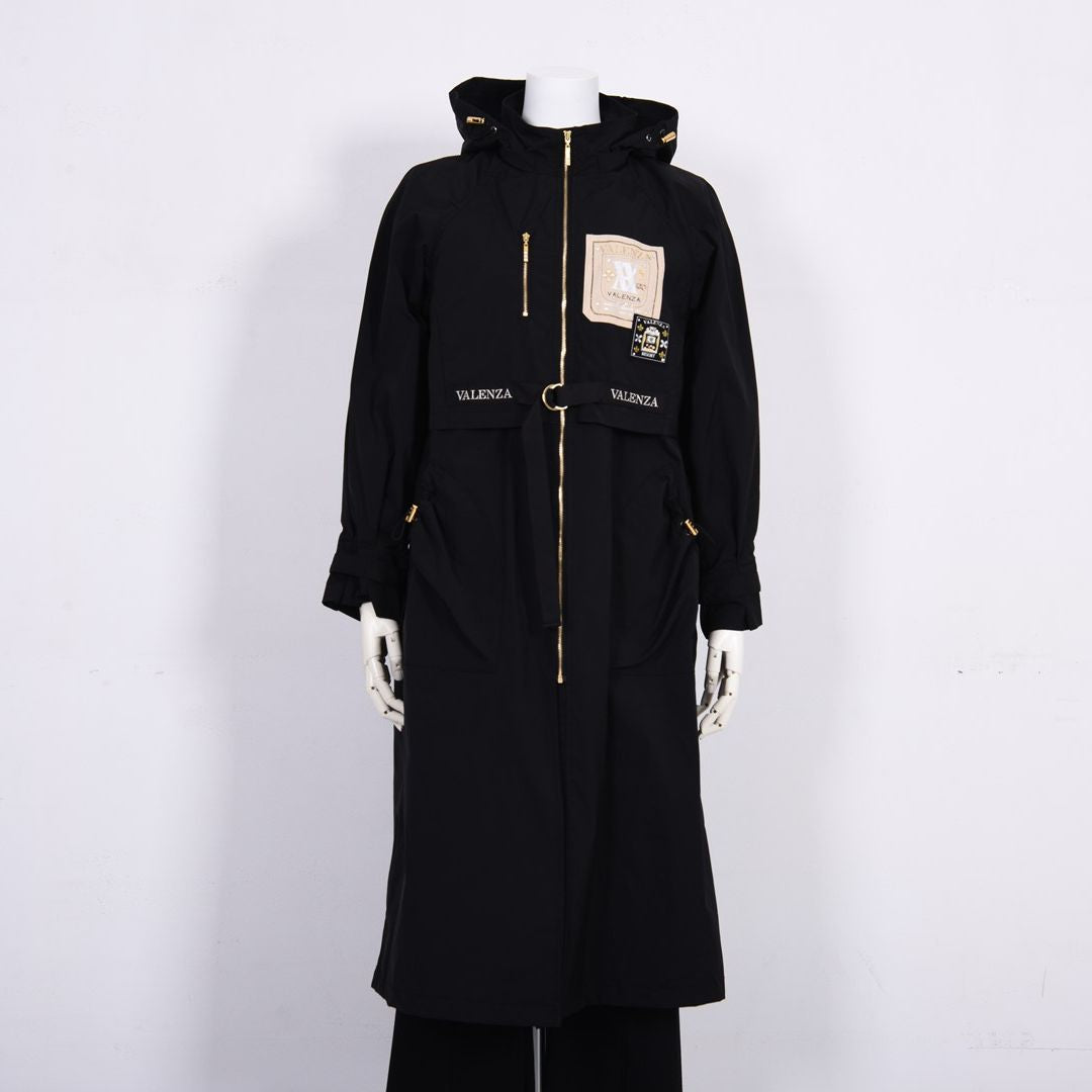 【はっ水】【形態安定】タフタロングコート　VALENZA　5168300