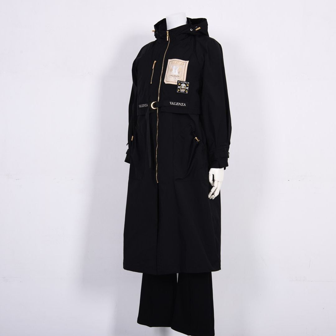 【はっ水】【形態安定】タフタロングコート　VALENZA　5168300