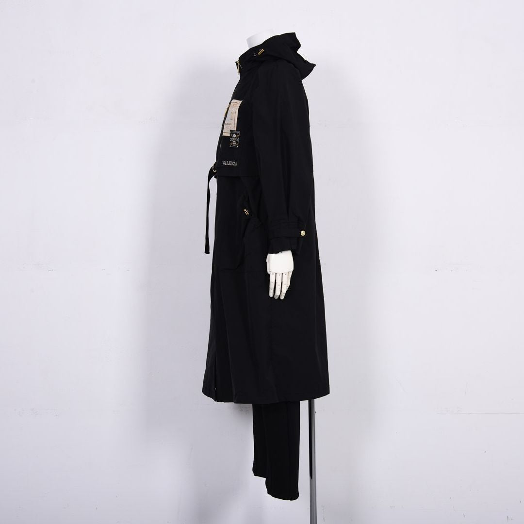 【はっ水】【形態安定】タフタロングコート　VALENZA　5168300