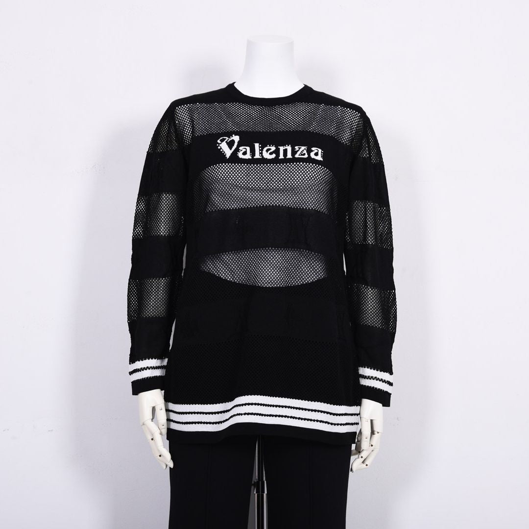 ボーダーモチーフ　クルーネックニット　VALENZA　5163301