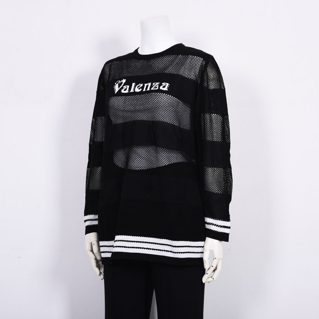 ボーダーモチーフ　クルーネックニット　VALENZA　5163301
