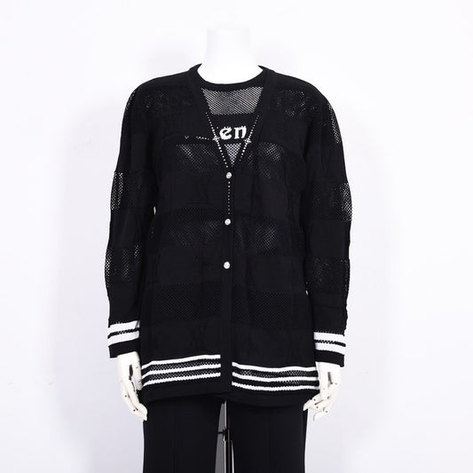 ボーダーモチーフ　ニットカーディガン　VALENZA　5163300