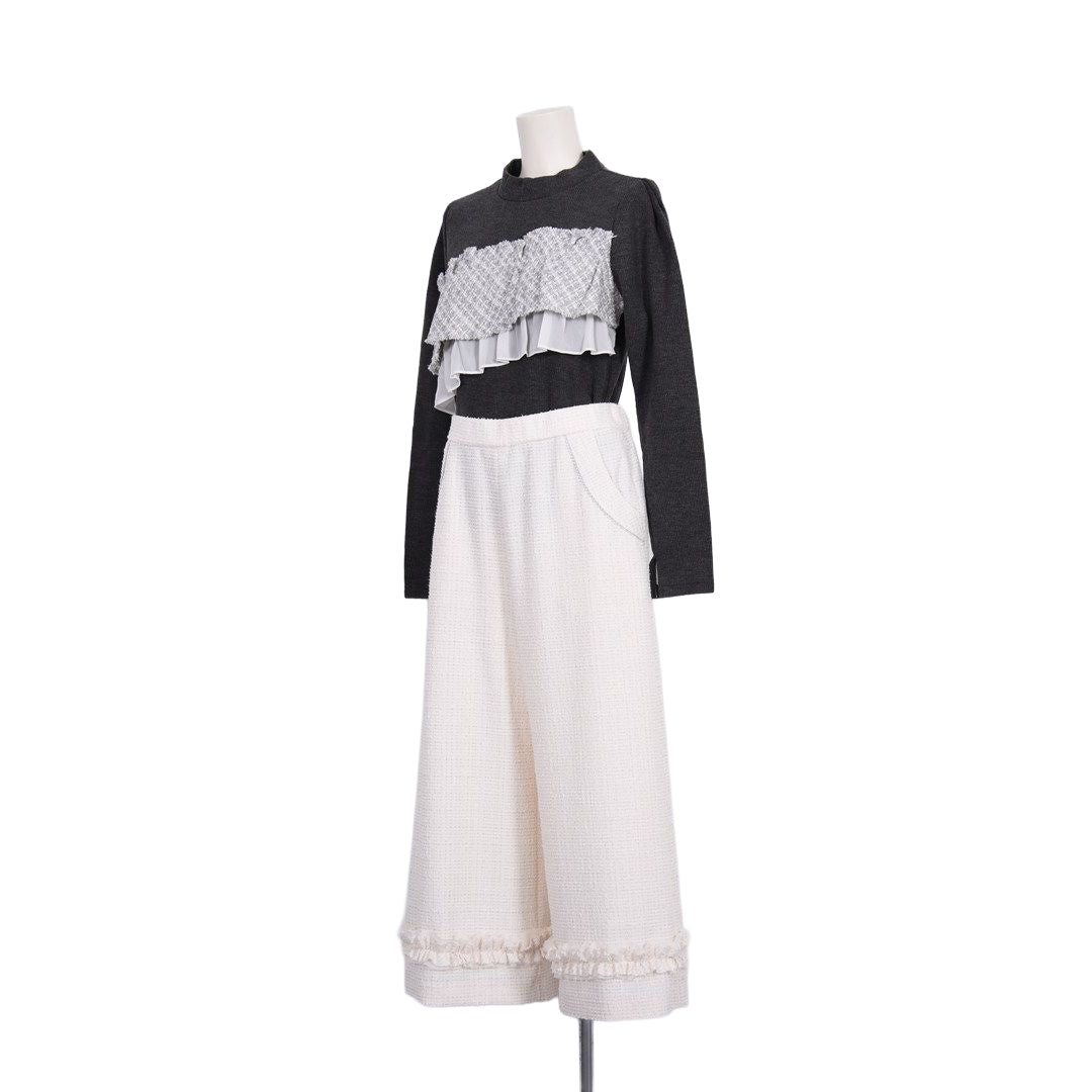 ラメファンシージャージ　7分丈セミワイドパンツ　Dear Princess mieux　2056100