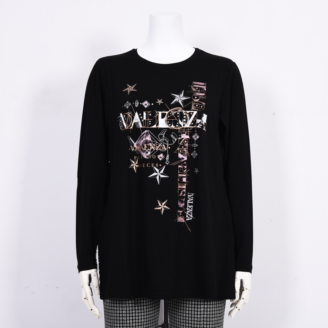 フロントモチーフ　Aラインカットソー　VALENZA　5162306