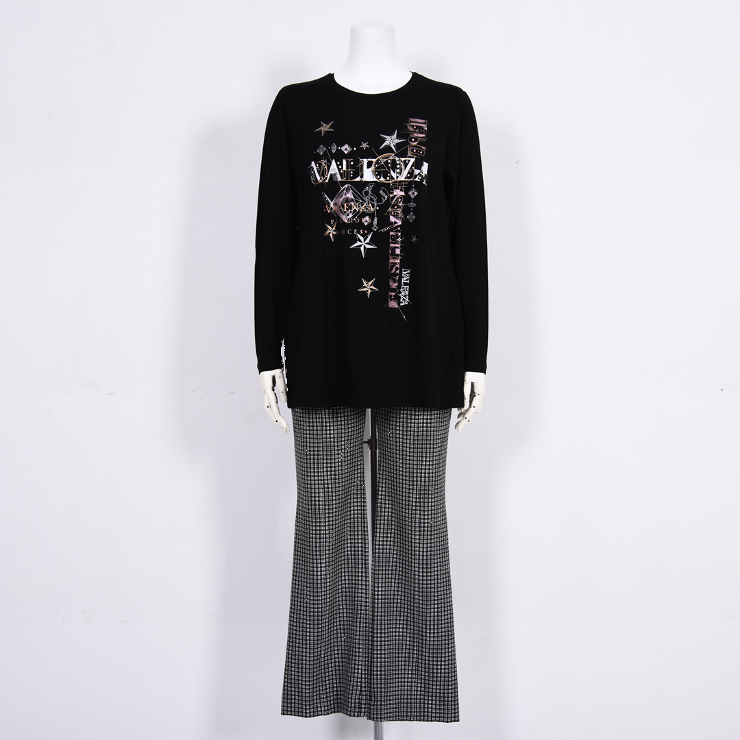 フロントモチーフ　Aラインカットソー　VALENZA　5162306