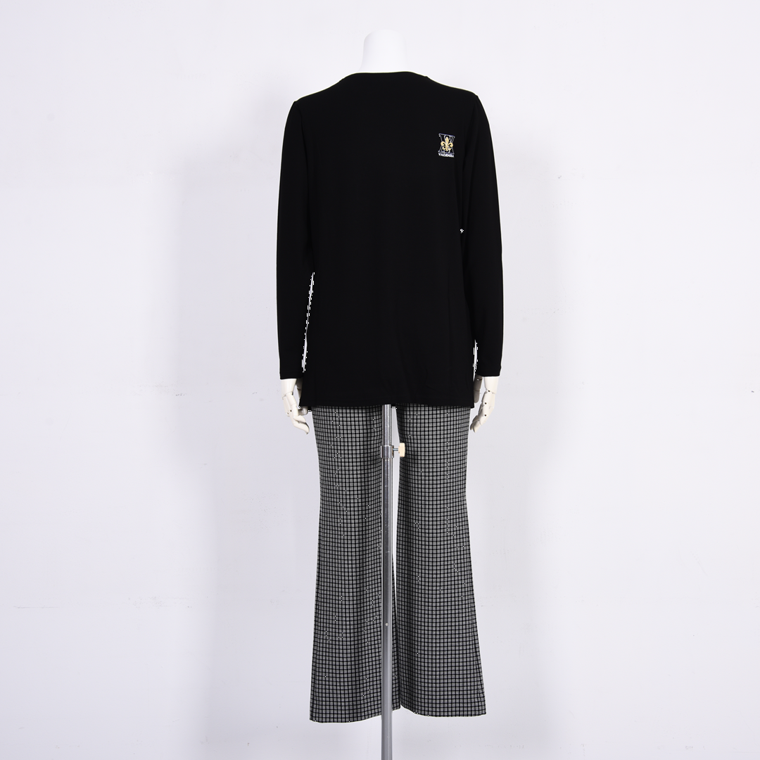 【Lサイズ】フロントモチーフ　Aラインカットソー　VALENZA　5562306