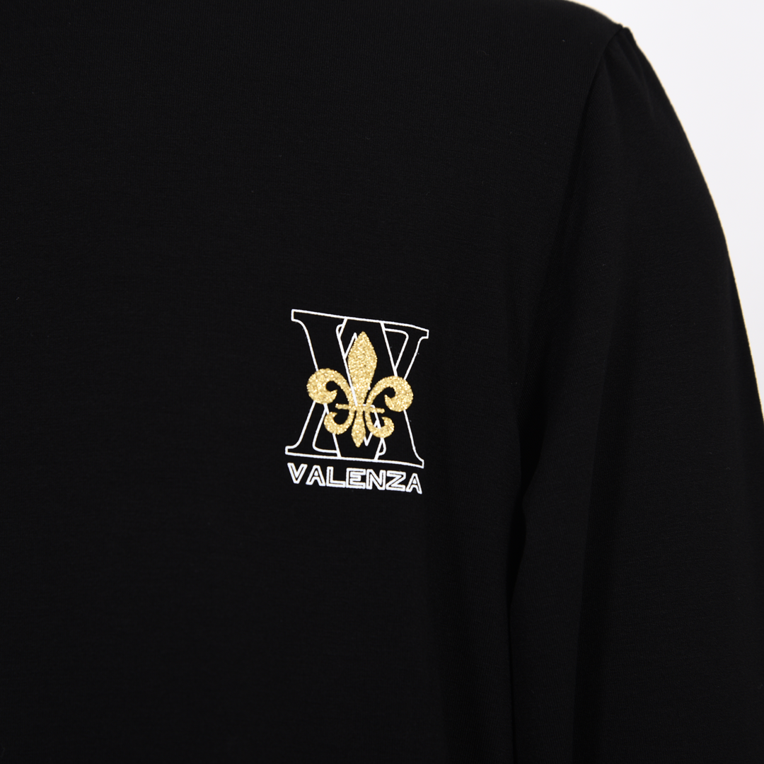 【Lサイズ】フロントモチーフ　Aラインカットソー　VALENZA　5562306