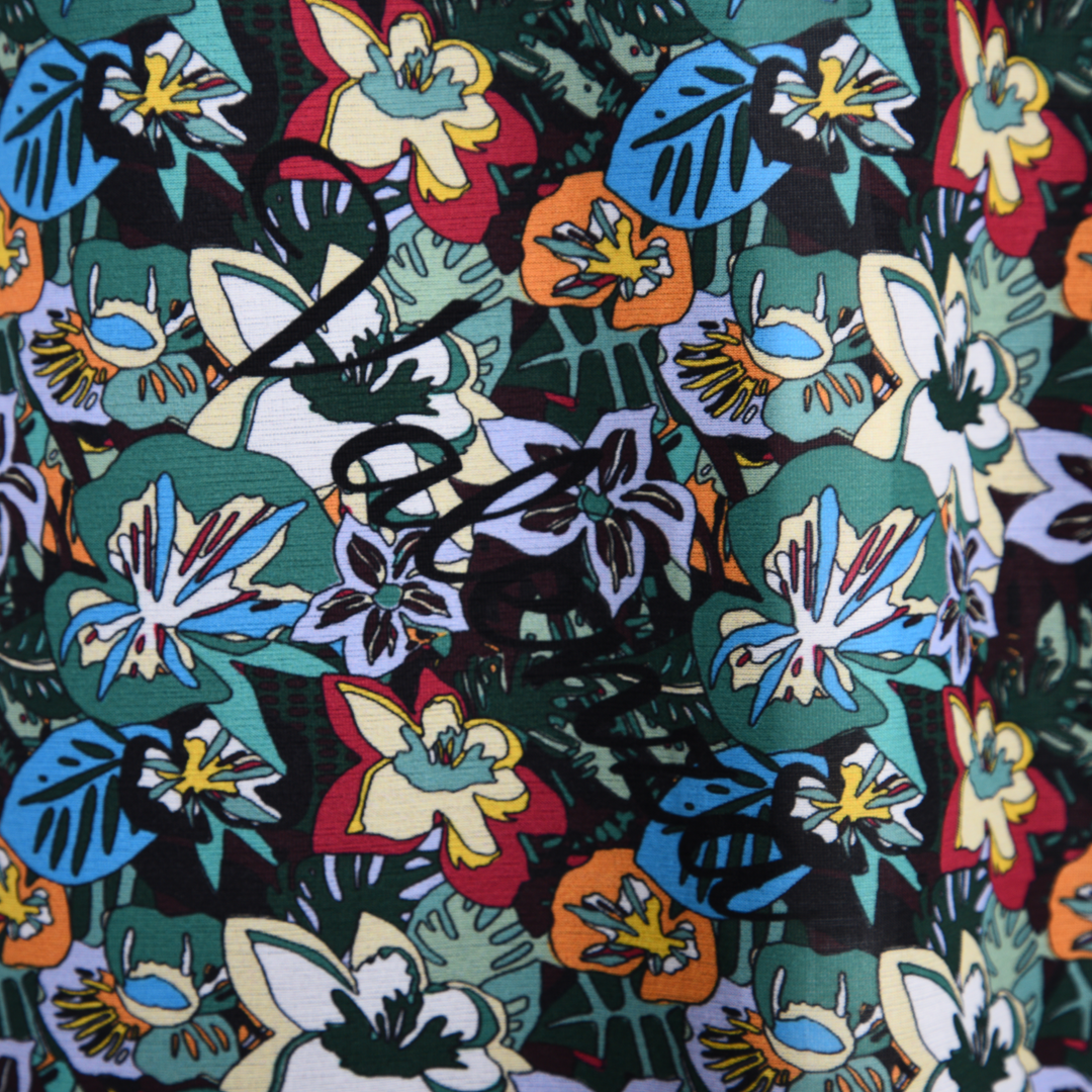 【Lサイズ】7分袖　花柄プリントチュニック　VALENZA　5562319