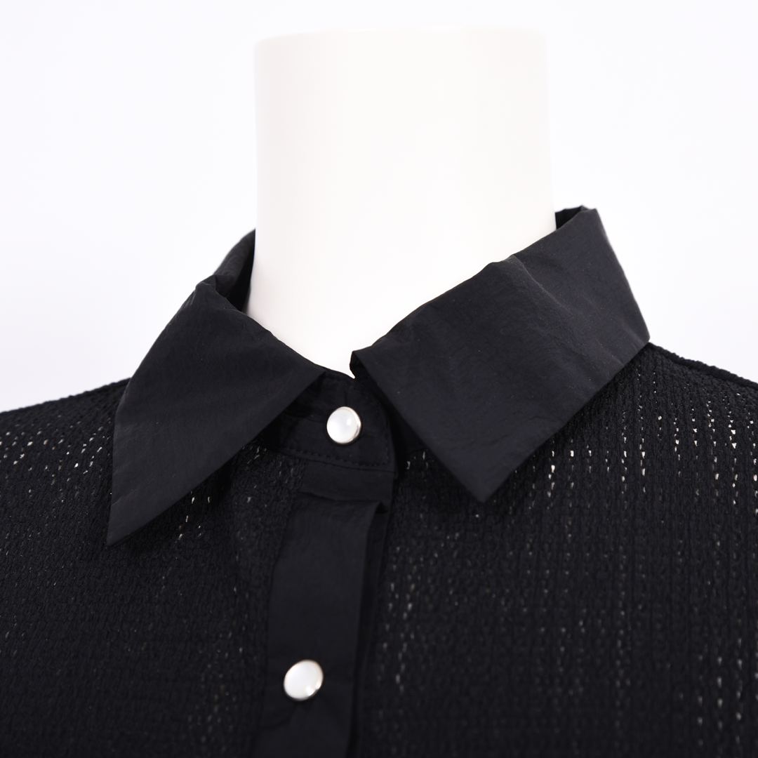 シアーレース　シャツブラウス　B DONNA　6051107