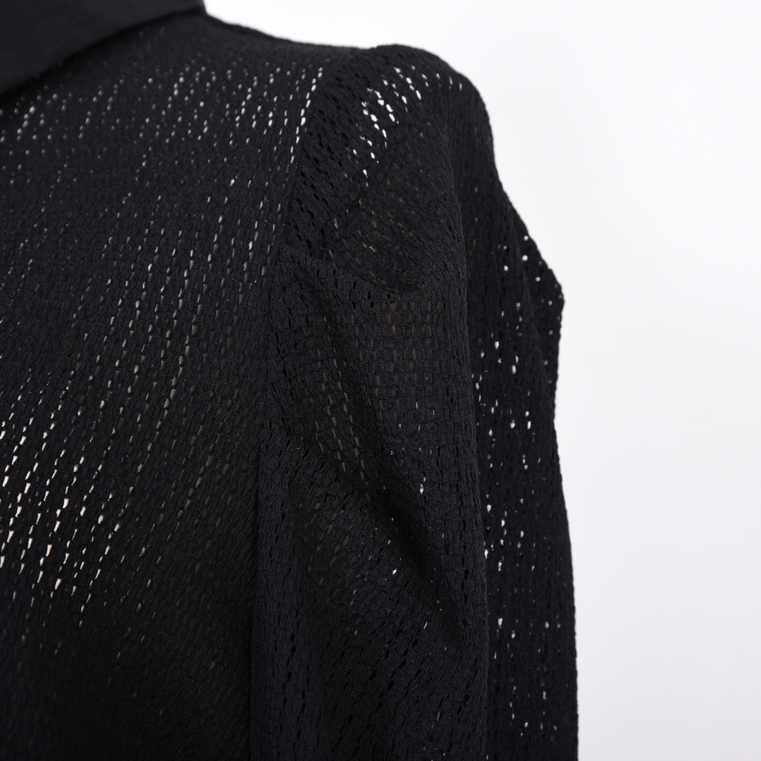 シアーレース　シャツブラウス　B DONNA　6051107