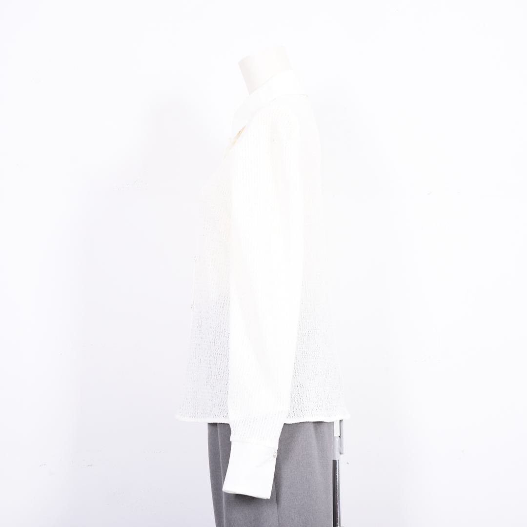 シアーレース　シャツブラウス　B DONNA　6051107