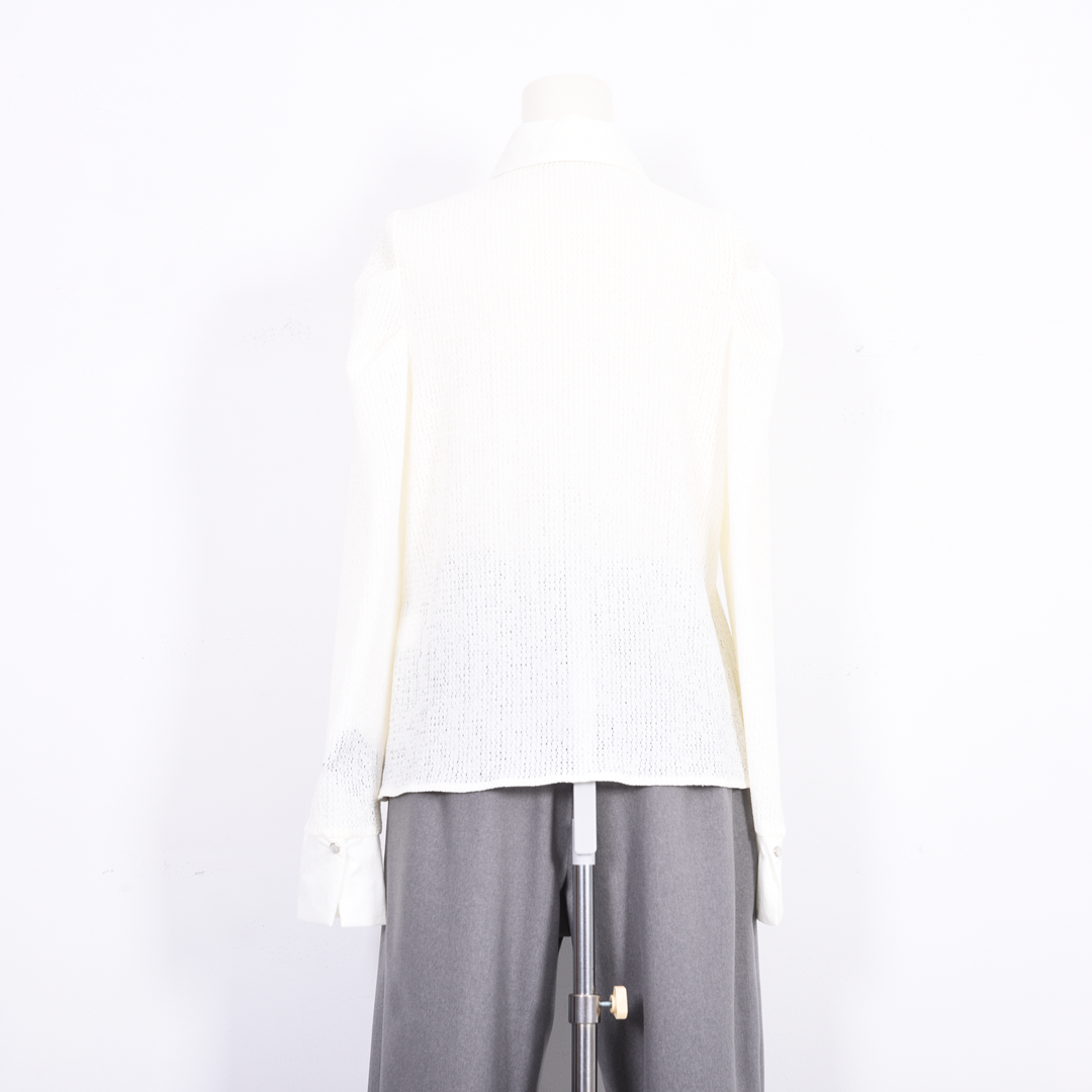 シアーレース　シャツブラウス　B DONNA　6051107