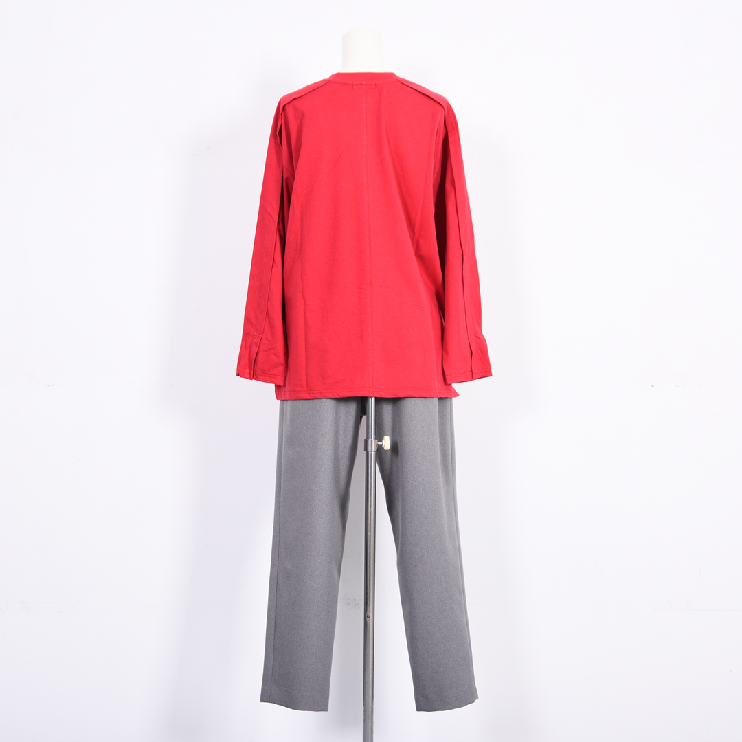 【綿100%】フリントモチーフ　カットソー　B DONNA　6052119