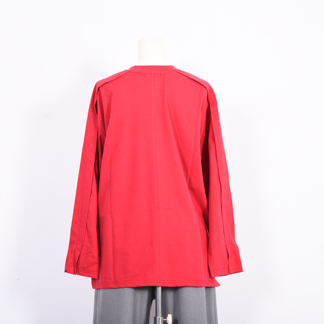 【綿100%】フリントモチーフ　カットソー　B DONNA　6052119