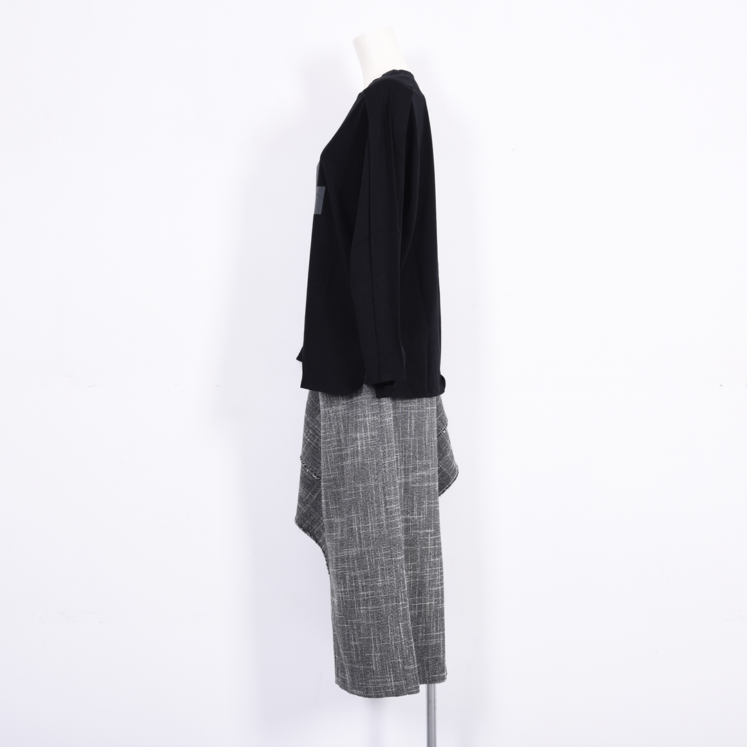 【綿100%】フリントモチーフ　カットソー　B DONNA　6052119