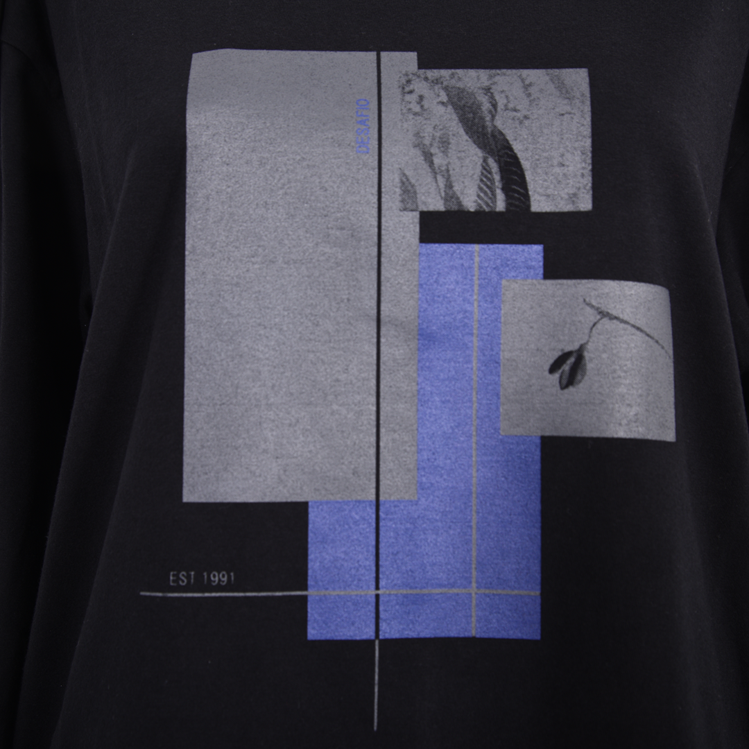 【綿100%】フリントモチーフ　カットソー　B DONNA　6052119