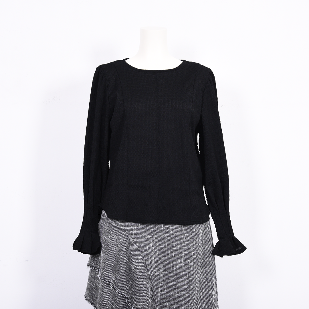 ボリュームスリーブ　シアーカットソー　B DONNA　6052121