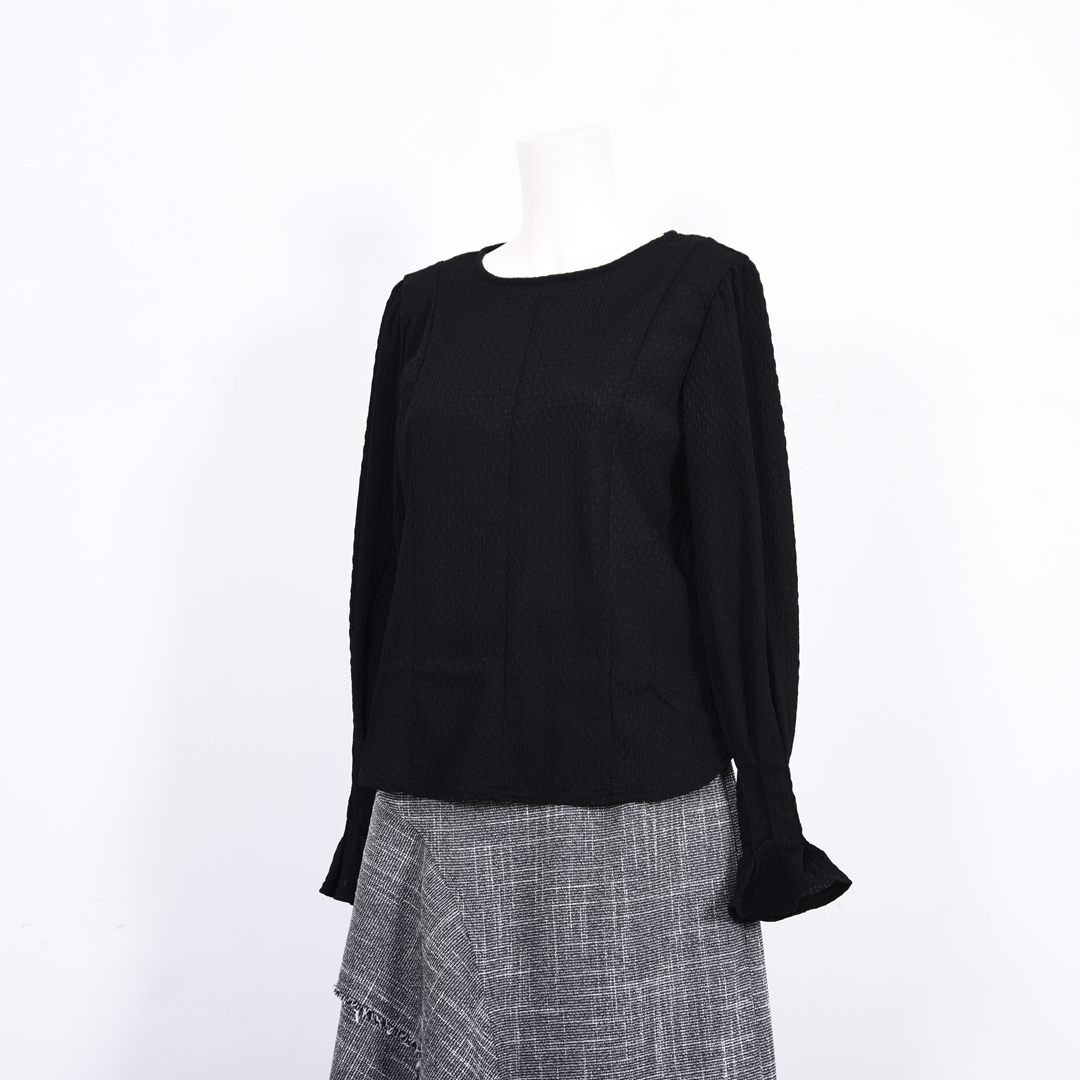 ボリュームスリーブ　シアーカットソー　B DONNA　6052121