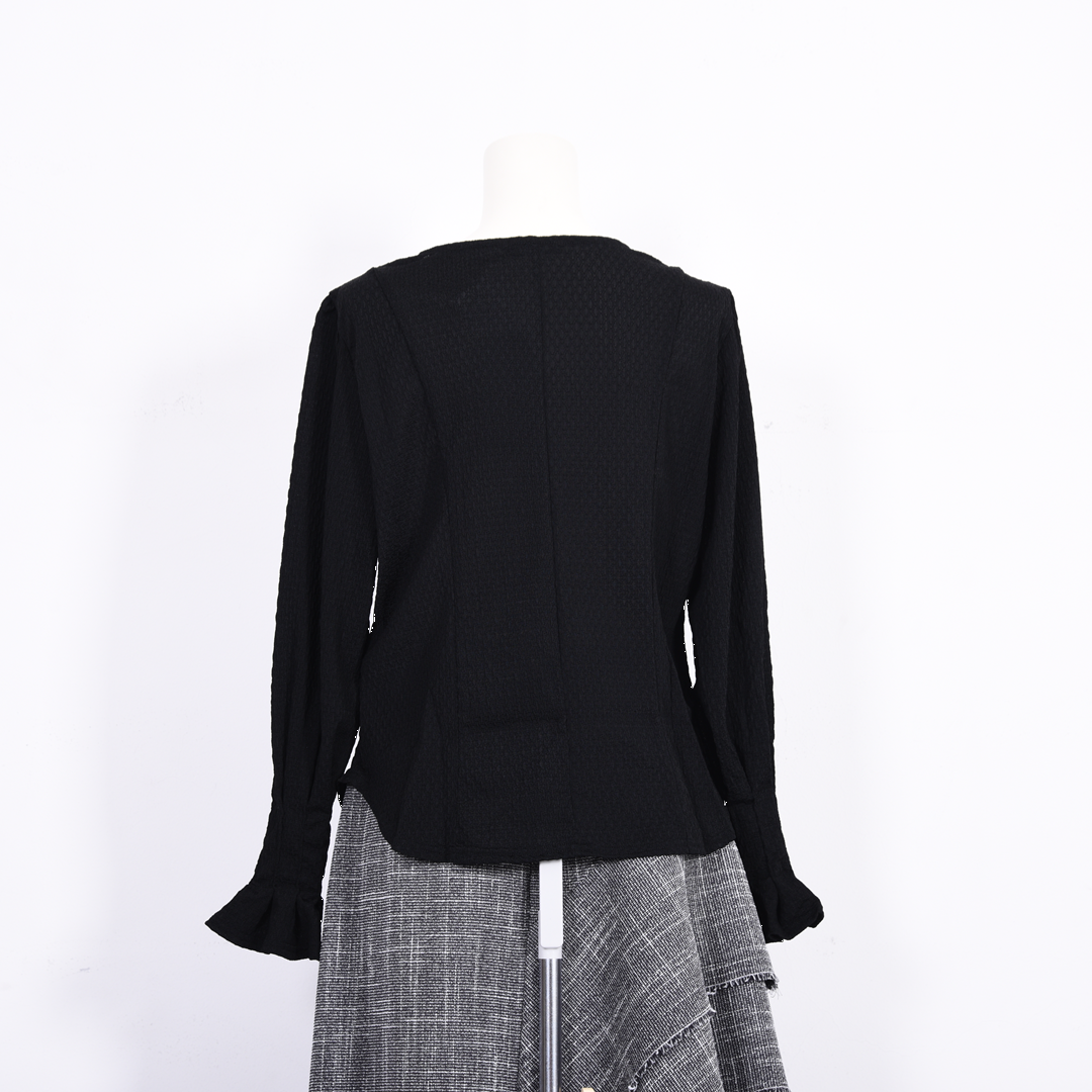 ボリュームスリーブ　シアーカットソー　B DONNA　6052121