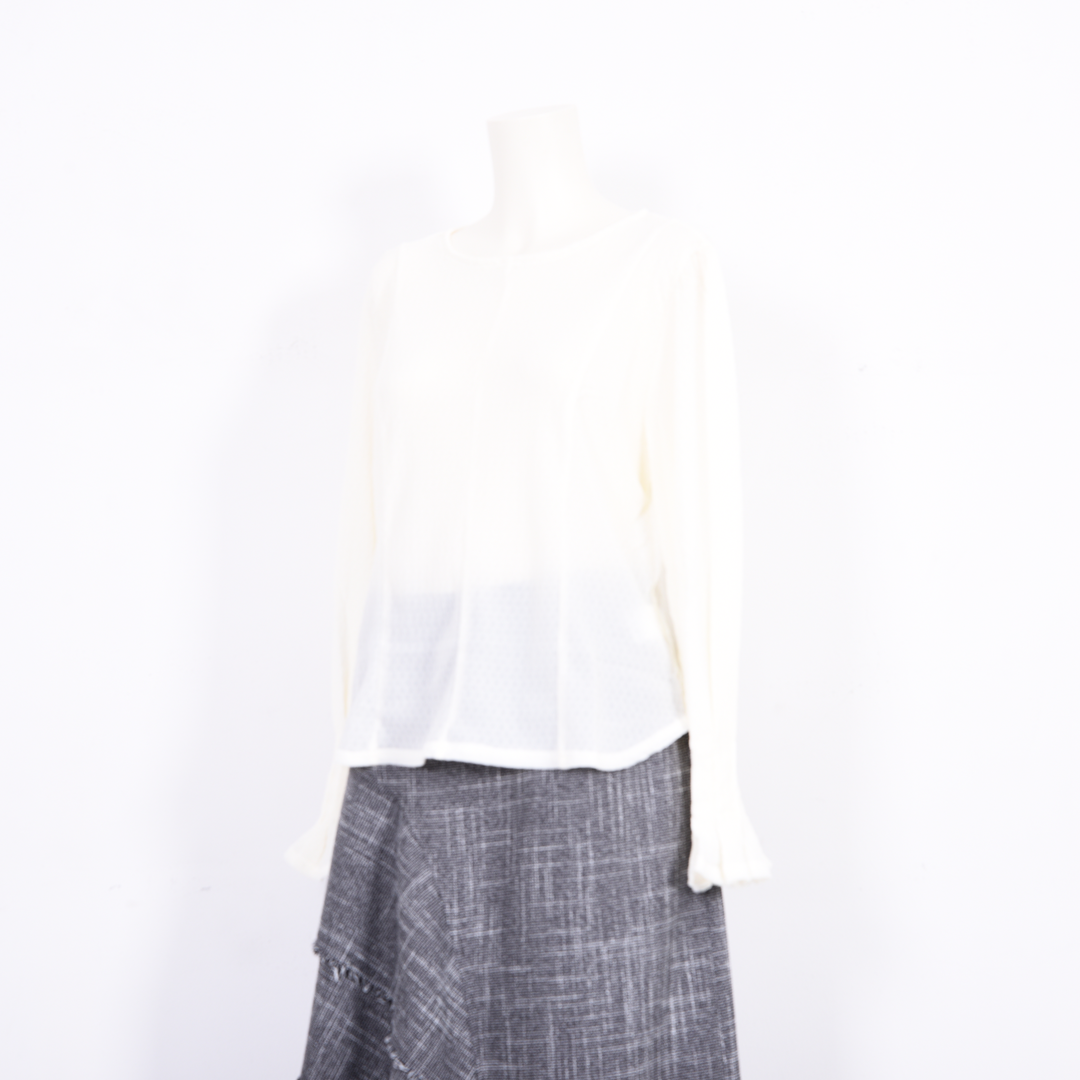 ボリュームスリーブ　シアーカットソー　B DONNA　6052121