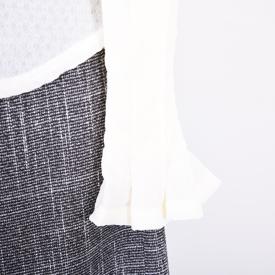 ボリュームスリーブ　シアーカットソー　B DONNA　6052121