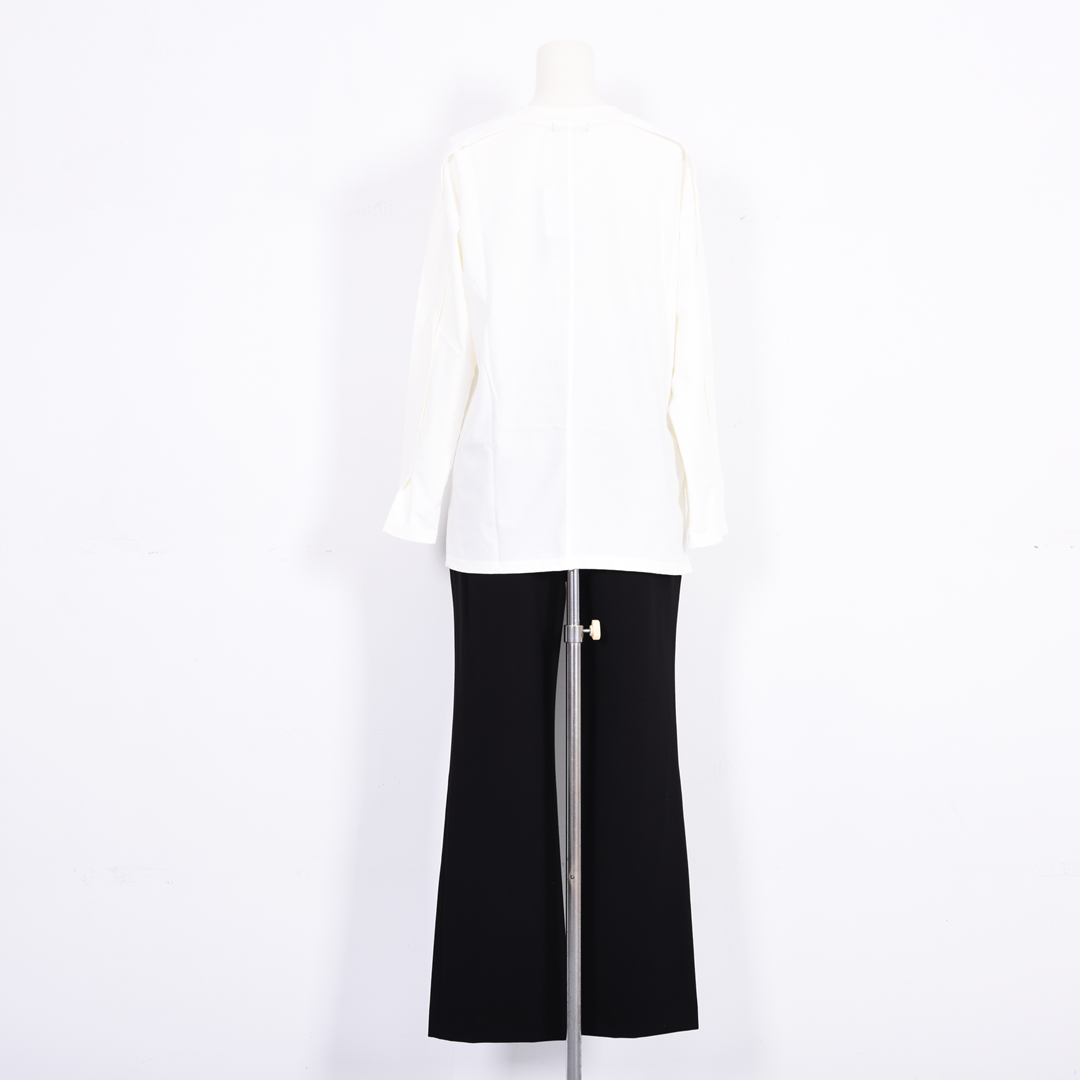 【綿100%】フリントモチーフ　カットソー　B DONNA　6052119