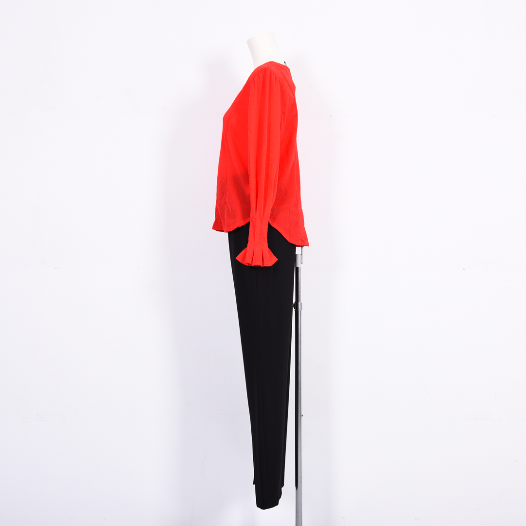 ボリュームスリーブ　シアーカットソー　B DONNA　6052121