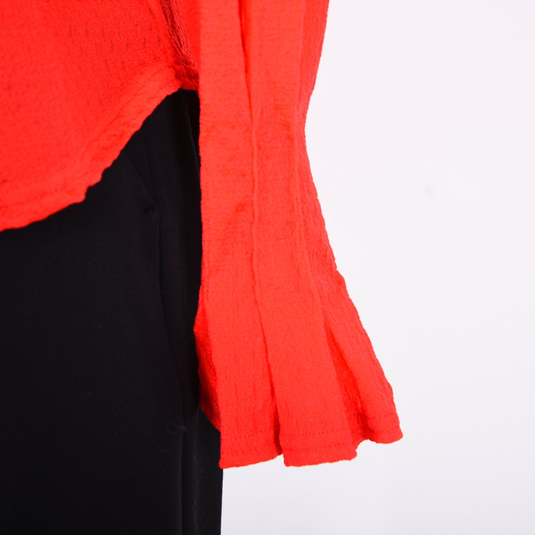 ボリュームスリーブ　シアーカットソー　B DONNA　6052121